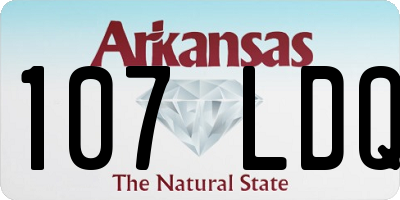 AR license plate 107LDQ