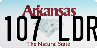 AR license plate 107LDR