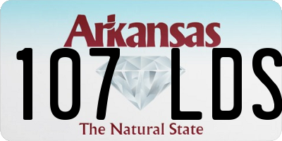 AR license plate 107LDS