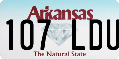 AR license plate 107LDU