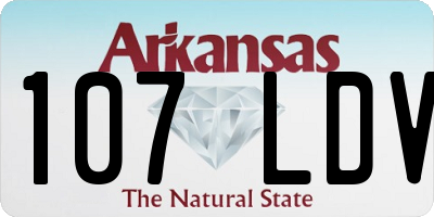 AR license plate 107LDV