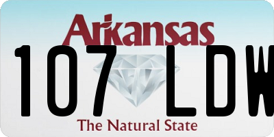 AR license plate 107LDW