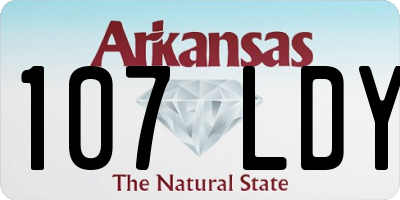 AR license plate 107LDY