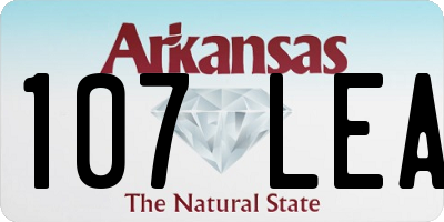 AR license plate 107LEA