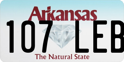 AR license plate 107LEB