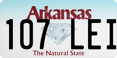 AR license plate 107LEI
