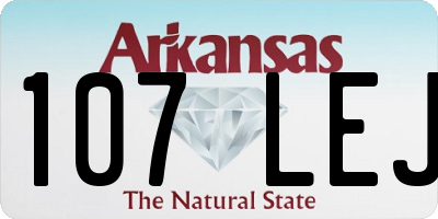 AR license plate 107LEJ