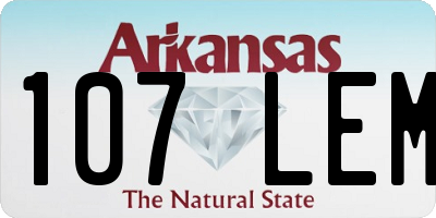 AR license plate 107LEM