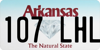 AR license plate 107LHL