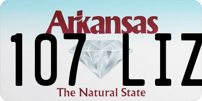 AR license plate 107LIZ