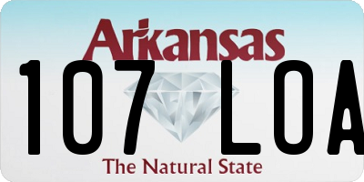 AR license plate 107LOA