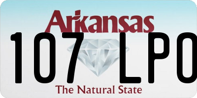 AR license plate 107LPO