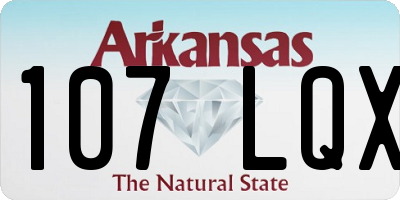 AR license plate 107LQX