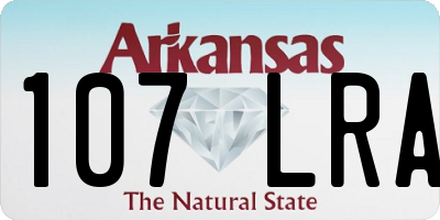 AR license plate 107LRA