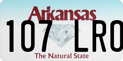 AR license plate 107LRO