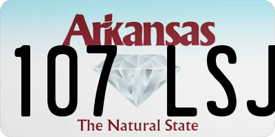AR license plate 107LSJ