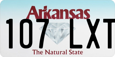 AR license plate 107LXT
