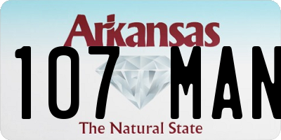 AR license plate 107MAN