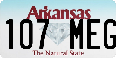 AR license plate 107MEG