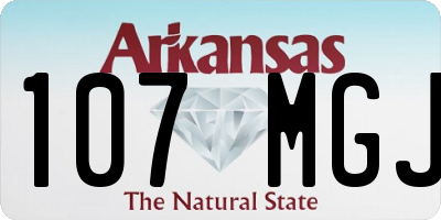 AR license plate 107MGJ