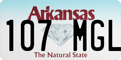 AR license plate 107MGL