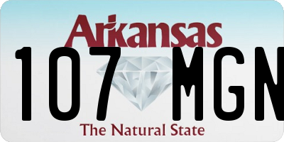 AR license plate 107MGN