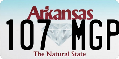 AR license plate 107MGP