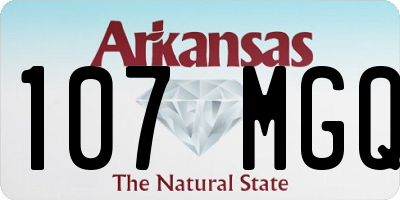 AR license plate 107MGQ