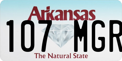 AR license plate 107MGR