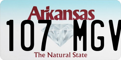 AR license plate 107MGV