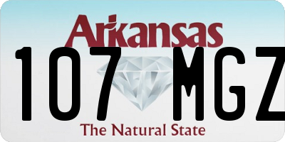 AR license plate 107MGZ