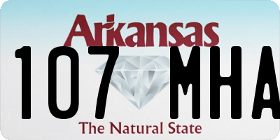 AR license plate 107MHA