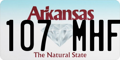 AR license plate 107MHF