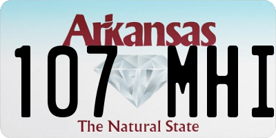 AR license plate 107MHI