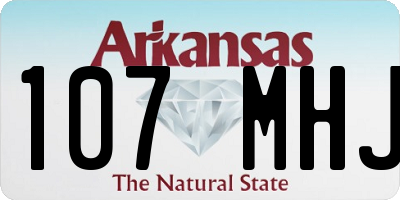 AR license plate 107MHJ