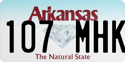 AR license plate 107MHK