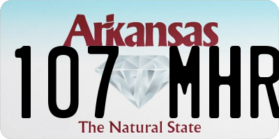 AR license plate 107MHR