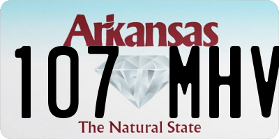 AR license plate 107MHV