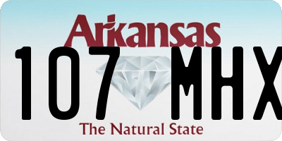 AR license plate 107MHX