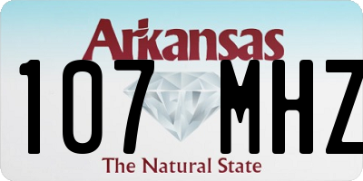 AR license plate 107MHZ