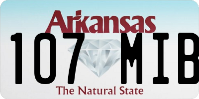 AR license plate 107MIB