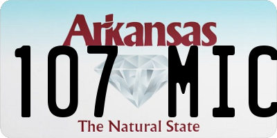 AR license plate 107MIC