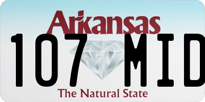 AR license plate 107MID
