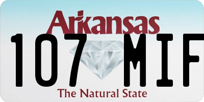 AR license plate 107MIF