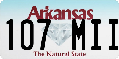 AR license plate 107MII