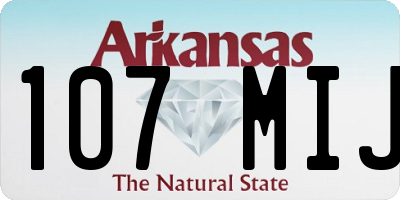 AR license plate 107MIJ