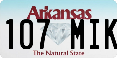 AR license plate 107MIK