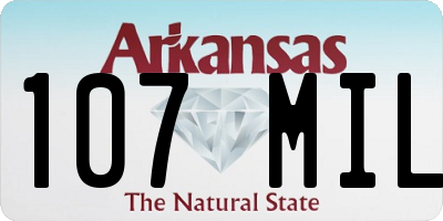 AR license plate 107MIL