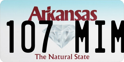 AR license plate 107MIM