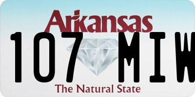 AR license plate 107MIW